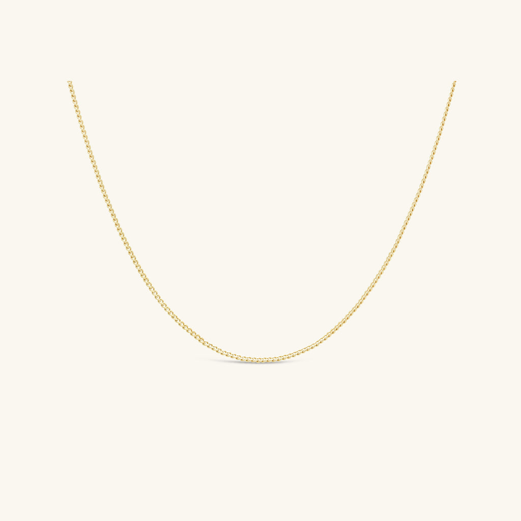De MiJu Official minimalistische halsketting in 9k massief goud.